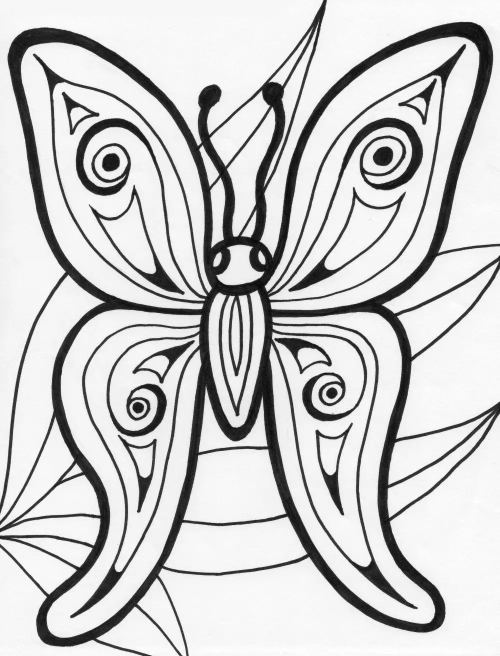 abstract animals coloring pages free - photo #18