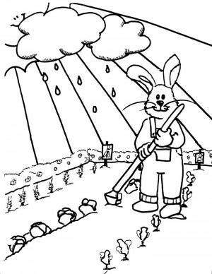 dibujos de jardin para colorear