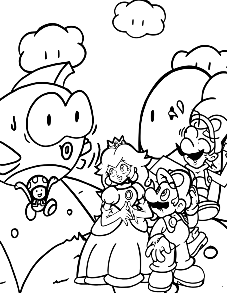 Mario Bros Para Colorear Pintar E Imprimir