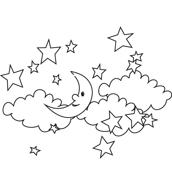 day and night coloring pages for preschool - photo #27