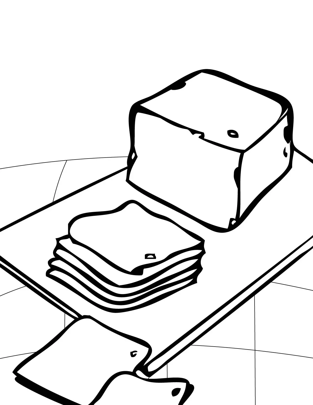 Grilled Cheese Coloring Coloring Pages