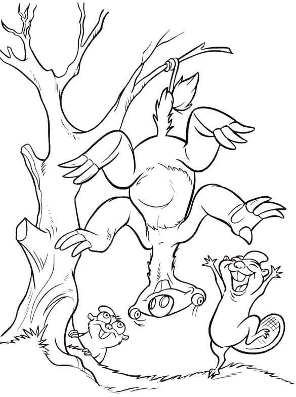 ice age coloring pages sid - photo #9