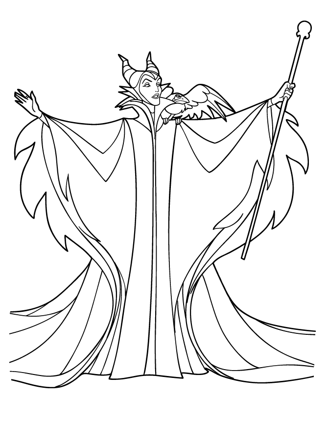 maleficent easy coloring pages - photo #31