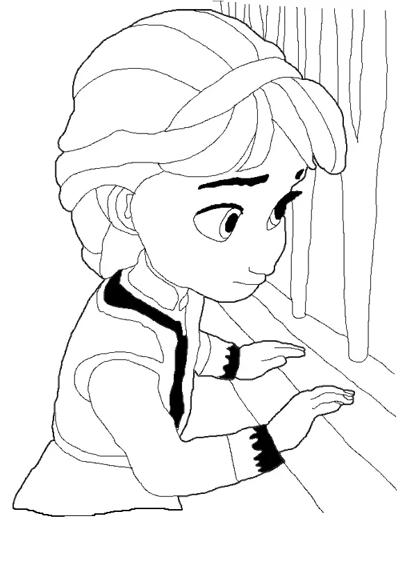 baby elsa coloring pages - photo #7