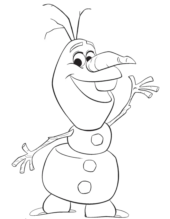 olaf coloring pages cute - photo #16