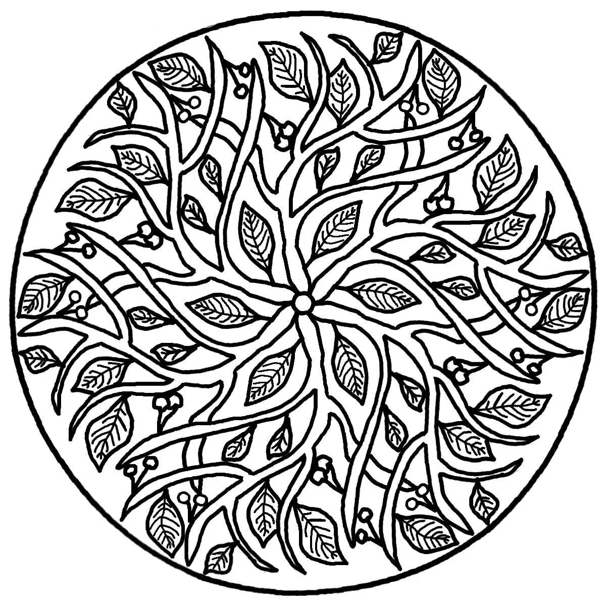 difficult fall coloring pages - photo #50