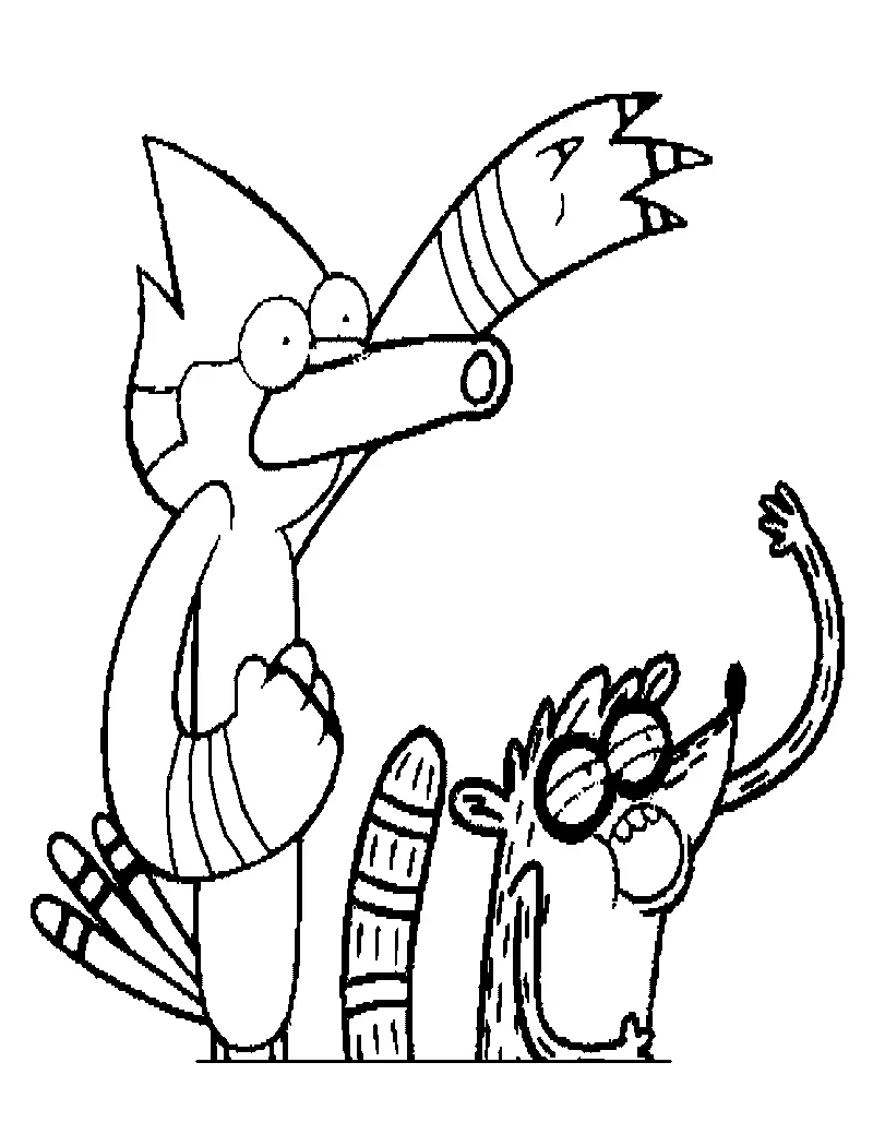 regular show coloring pages free online - photo #1