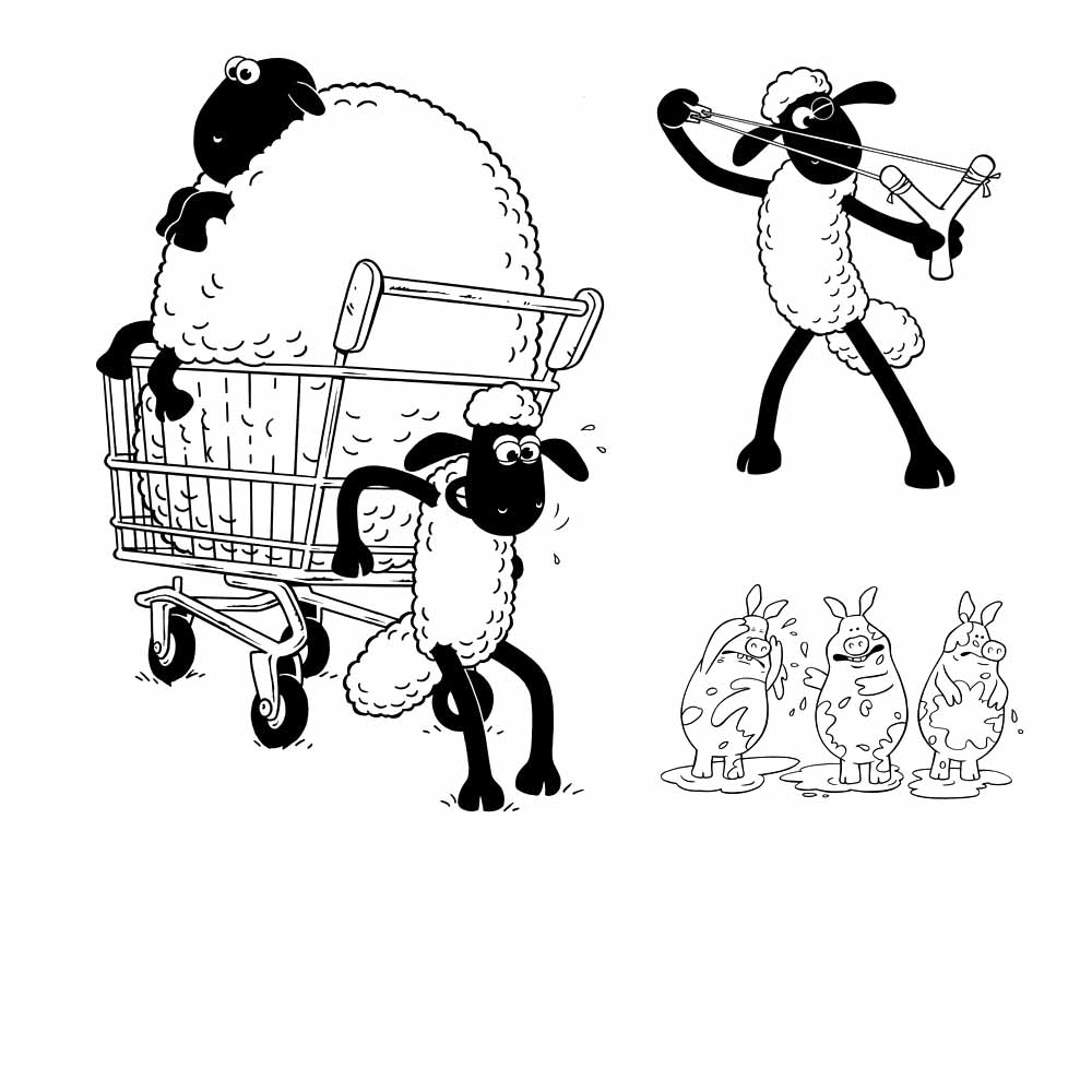 Shaun The Sheep Coloriage