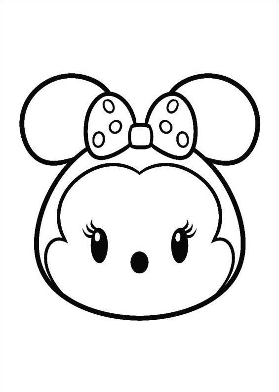 Tsum tsum para colorear, pintar e imprimir