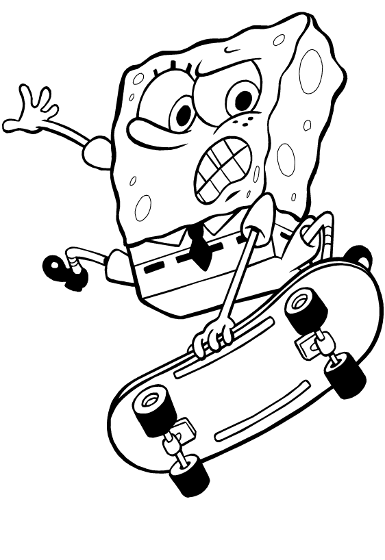 bob esponja para colorear e imprimir