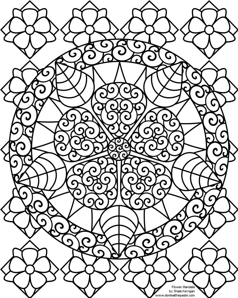 colorear mandalas