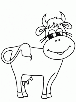 colorear vaca