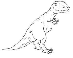 dibujo de dinosaurios para colorear