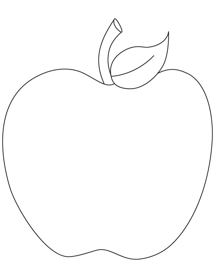 dibujo de manzana para colorear