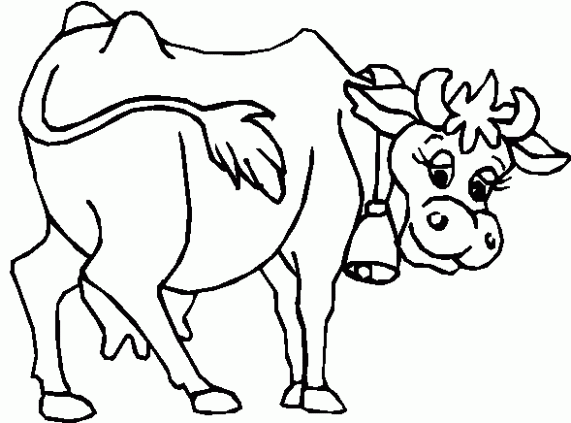 dibujo de una vaca para colorear