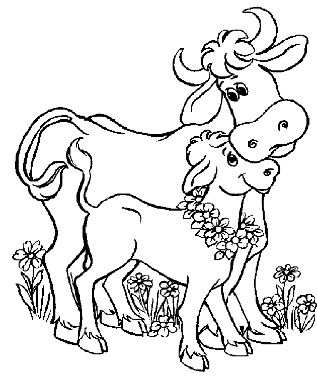 dibujo de vaca para colorear