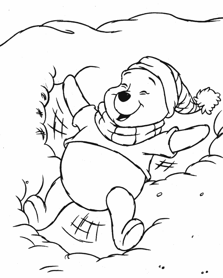 dibujo para colorear de winnie pooh