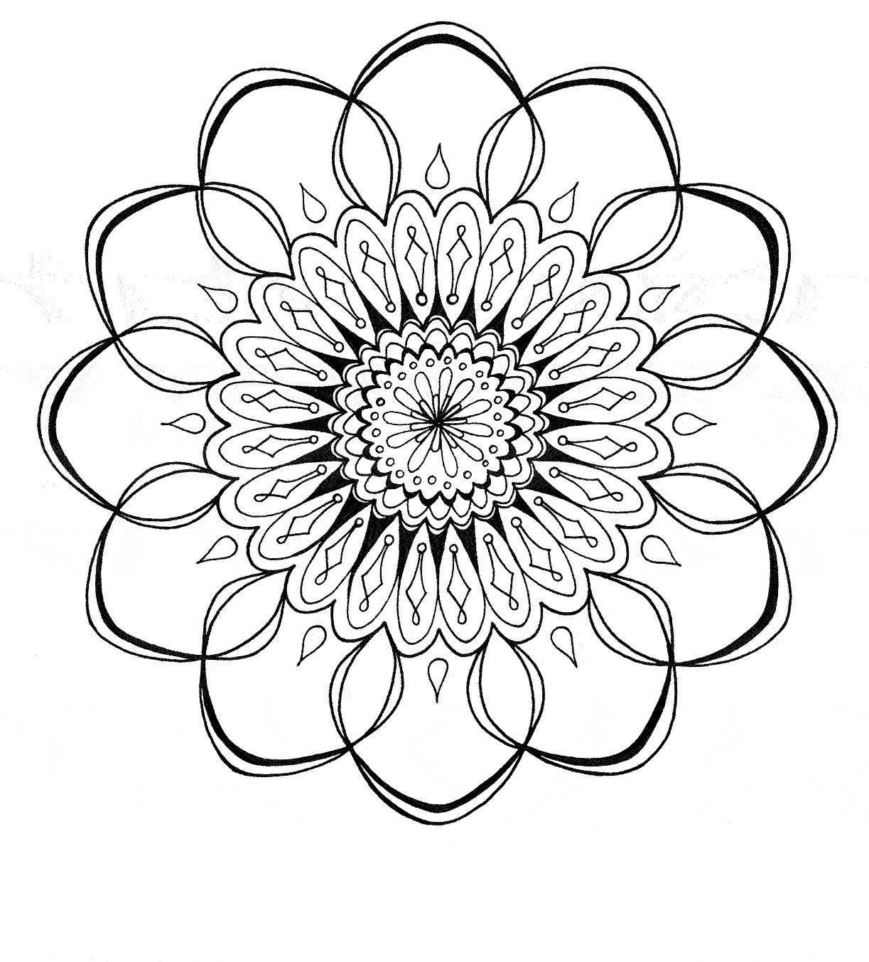 dibujos colorear mandalas