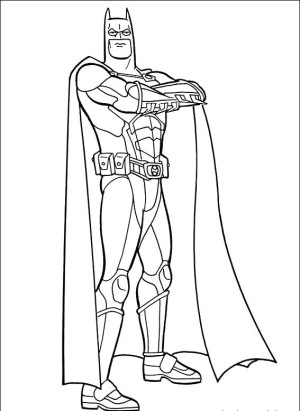 Batman para colorear, pintar e imprimir