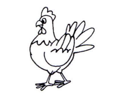 dibujos de gallinas para colorear