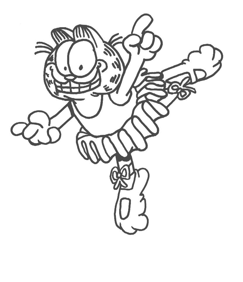 dibujos de garfield para colorear