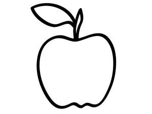 dibujos de manzana para colorear