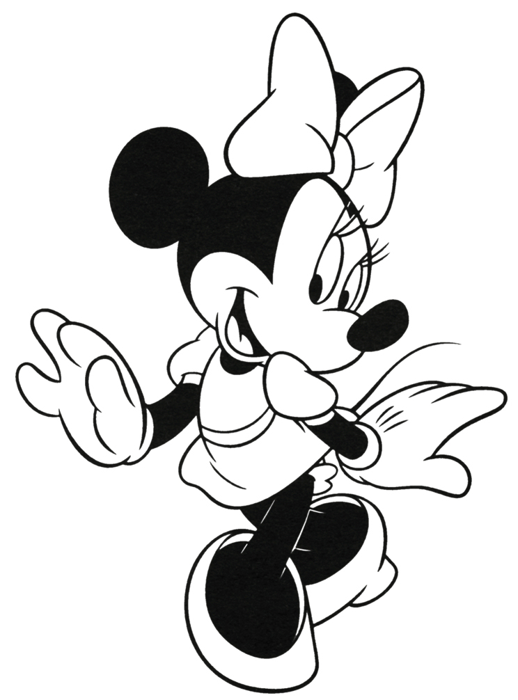 dibujos de minnie para colorear