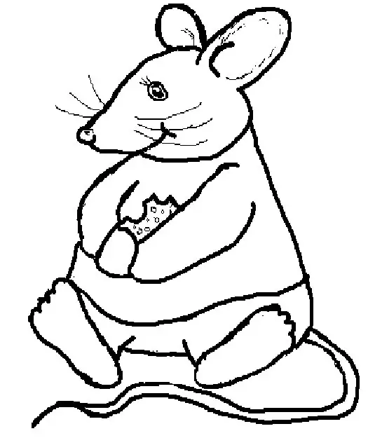 dibujos de ratones para colorear