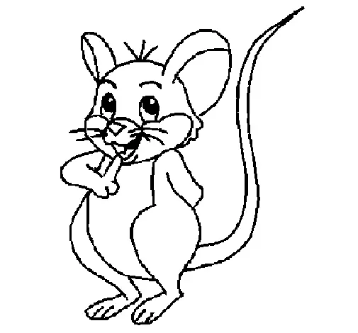 dibujos de ratones para colorear