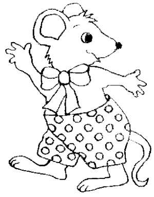 dibujos de ratones para pintar