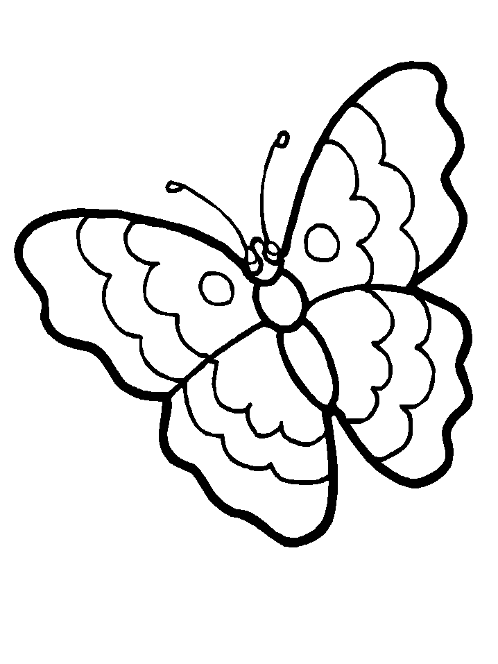 dibujos mariposas infantiles para colorear