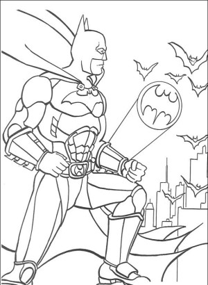 Batman para colorear, pintar e imprimir