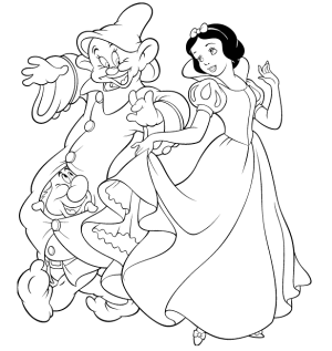 dibujos para colorear blancanieves