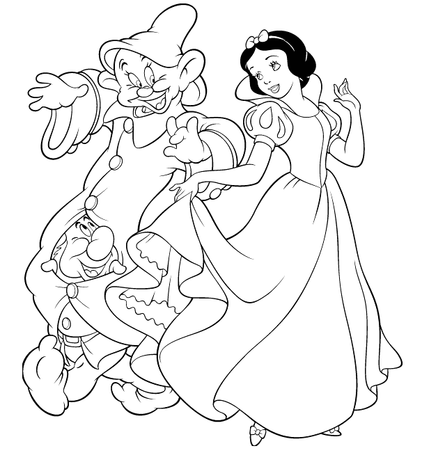 dibujos para colorear blancanieves