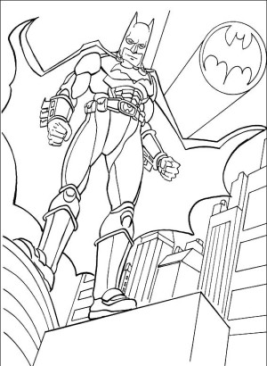 Batman para colorear, pintar e imprimir