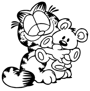 dibujos para colorear de garfield