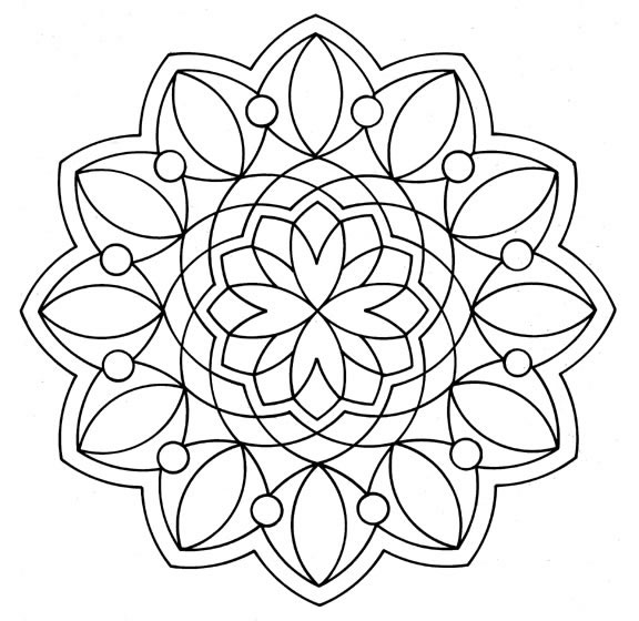 dibujos para colorear de mandalas