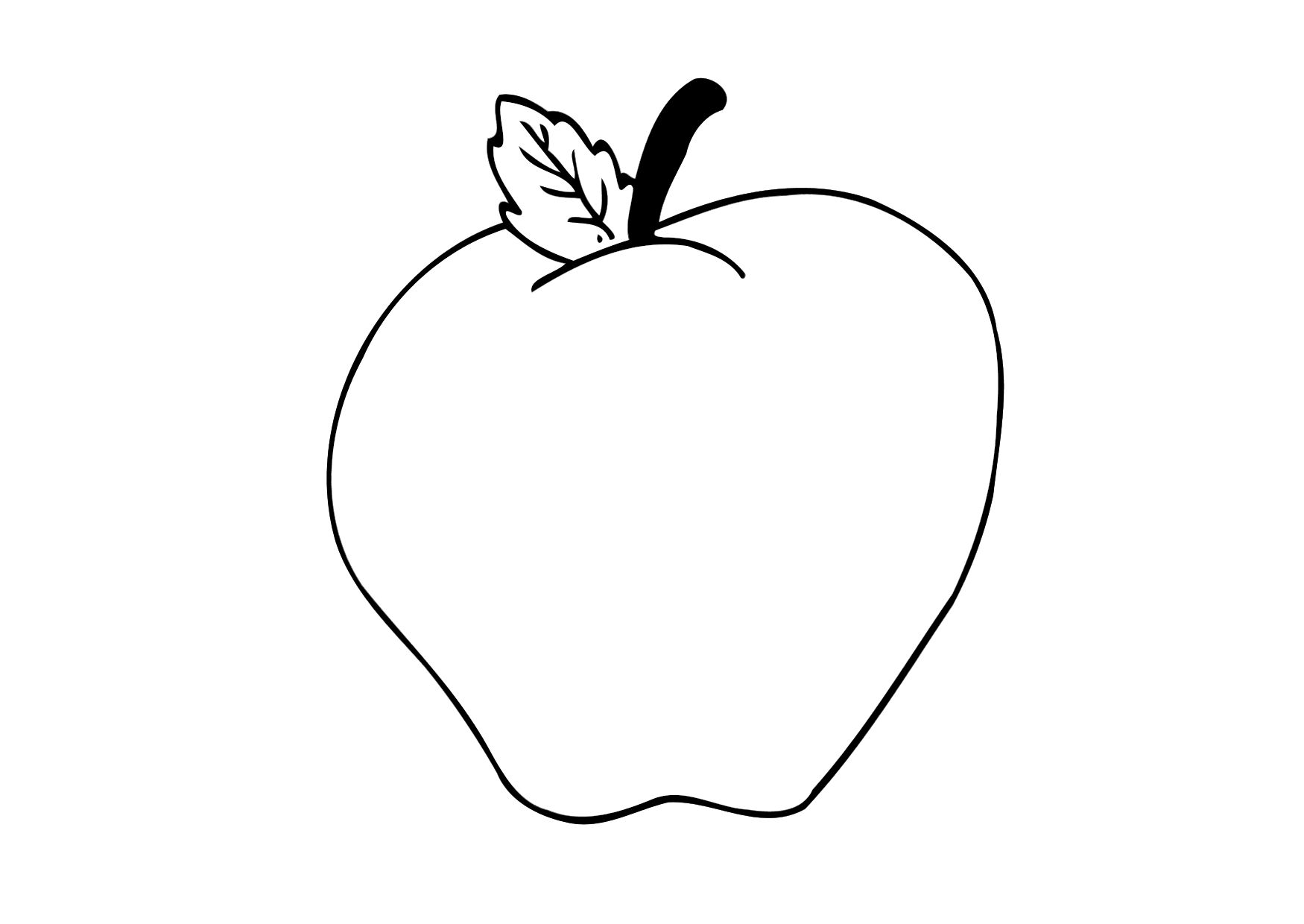 dibujos para colorear de manzanas