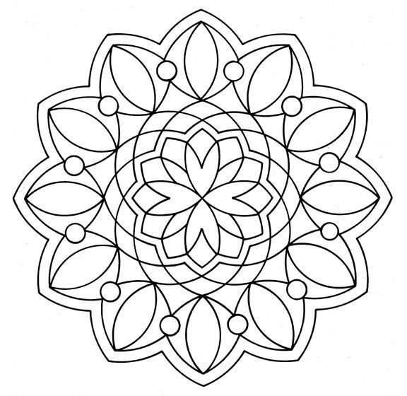 dibujos para pintar mandalas