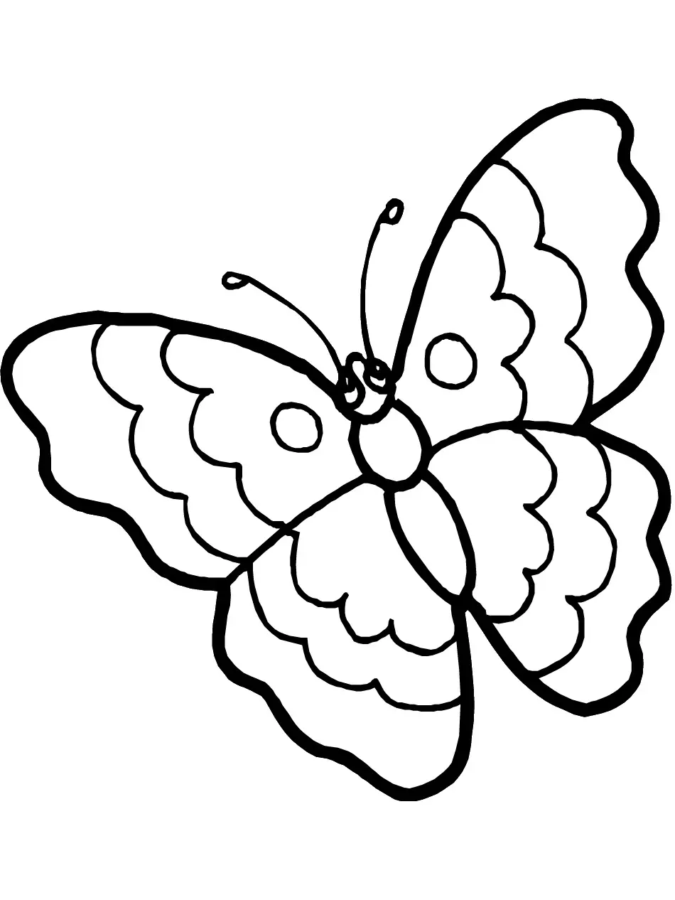dibujos para pintar y colorear de mariposas