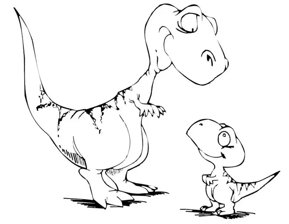 dinosaurio dibujos para colorear
