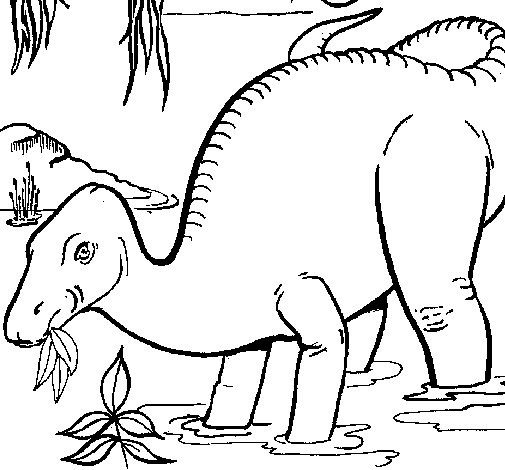 dinosaurio para colorear