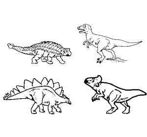 dinosaurios colorear