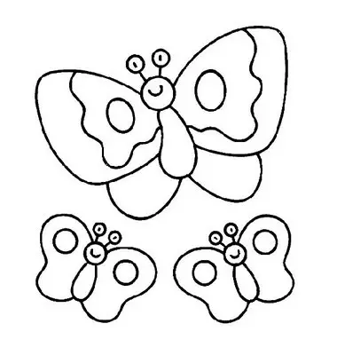 imagen de mariposas para pintar