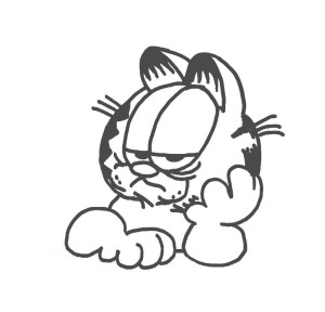 imagenes de garfield para colorear