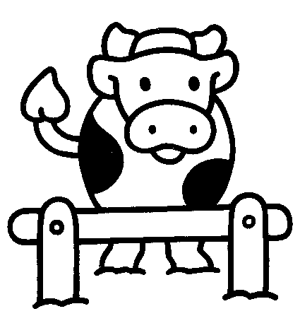 imagenes de vaca para colorear