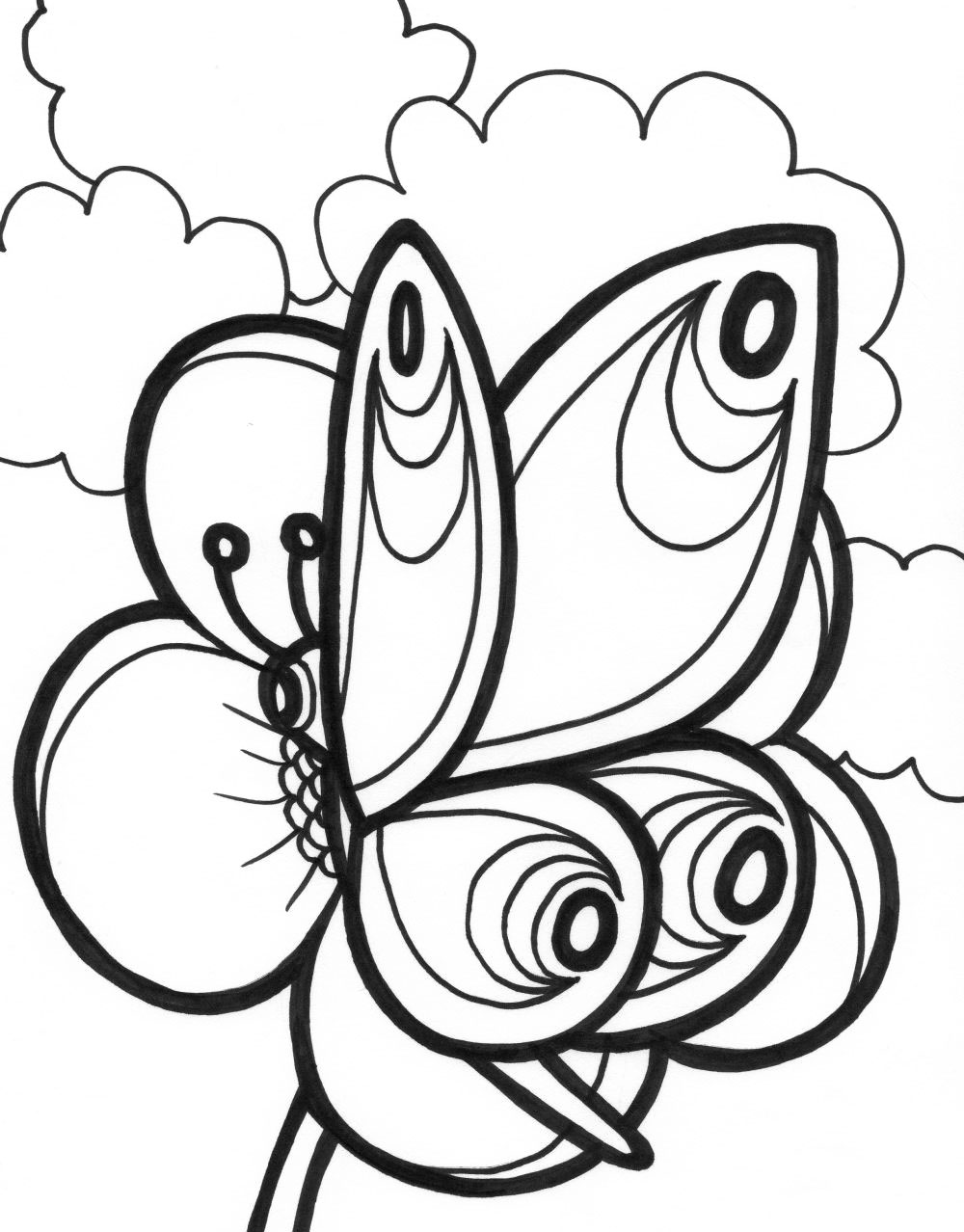 imagnes para pintar mariposas