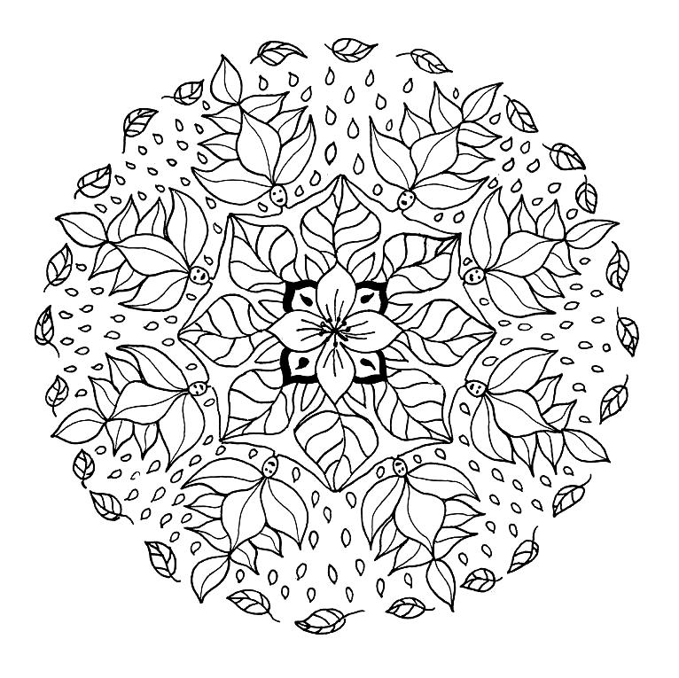 mandalas infantiles para colorear