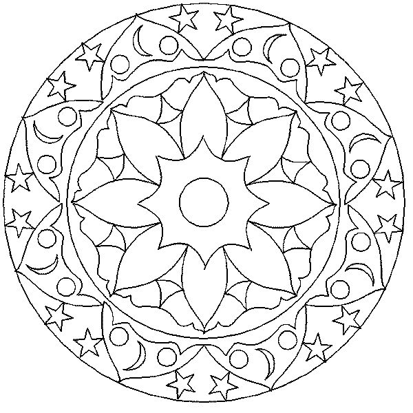 mandalas para colorear para ninos