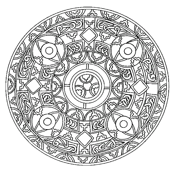 mandalas tibetanos para colorear